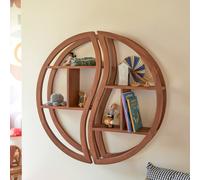Etagère Murale Enfant En Bois De Teck 100 Ying Yang Naturel TU