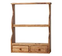 Étagère Murale Etagere En Bois De Tilleul Massif, Finition Naturelle L53xpr20xh68 Cm Made In Italy Multicolore
