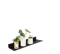 étagère Murale Étagères à livres flottantes sans perçage, 2 pièces, support mural de rangement, organisateur de maison, matériel de rebord, armoire, accessoires de cuisine et de toilette(30cm Black)