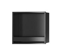 Étagère murale étanche en acier inoxydable pour salle de bain, cuisine et chambre à coucher, pas besoin de carrelage, organisateur d'économie d'espace, design moderne