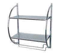 Etagère Murale Exclusive À 2 Rayons - Chromé Argenté