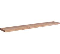 Étagère murale FineBuy bord d'arbre en bois d'acacia Étagère flottante Étagère suspendue massive
