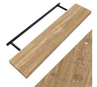 Etagère murale flottante 110cm max. 15kg chêne MDF robuste effet flottant support de fixation inclus étagère bois rangement livre
