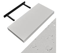 Etagère murale flottante 50cm max. 15kg blanc MDF robuste effet flottant support de fixation inclus étagère bois rangement livre