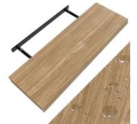Casaria® Étagère Murale Flottante chêne 70 cm MDF Robuste Effet Flottant Support de Fixation Inclus étagère Bois