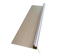 Étagère murale flottante à DEL avec lumière et transformateur intégrés, étagères en métal pour salon et chambre à coucher, bibliothèque dorée élégante, solution d'éclairage mural moderne (38,1 cm)