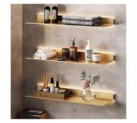 Étagère murale flottante à LED, étagère en métal avec lumière, rangement mural pour salon, décoration d'intérieur moderne, pièce d'appoint élégante, unité unique