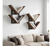 Étagère Murale Flottante avec étagère Bois d'ingénierie Rangement mural vidaXL v