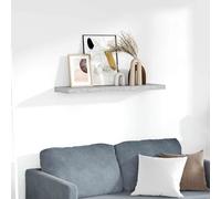 vidaXL Wandschappen zwevend 4 st 120x23,5x3,8 cm MDF betongrijs326608 Gris G