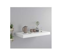 Etagère murale flottante blanc 50x23x3,8 cm MDF