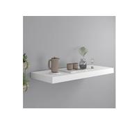 Etagère murale flottante blanc 60x23,5x3,8 cm MDF