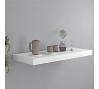 Etagère murale flottante blanc 60x23,5x3,8 cm MDF