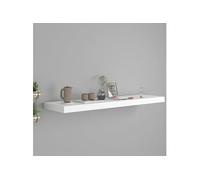 Etagère murale flottante blanc 90x23,5x3,8 cm MDF