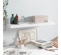 vidaXL Étagère murale flottante Blanc brillant 80x23,5x3,8 cm MDF Blanc