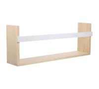 Étagère Murale Flottante en Bois Blanc, Décor Moderne pour Rangement | Installation Facile, Retenue de Garde-corps, pour Bureau à Domicile, la Cuisine, Organisateurs et Plantes