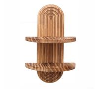 Étagère murale flottante en bois de pin, offrant un rangement fonctionnel pour plantes et livres, conçue pour économiser de l'espace et améliorer l'esthétique de la pièce (étagères simples)