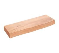 Etagère Murale Flottante en Bois Massif traité Finition Vernis (60x20x6 cm)