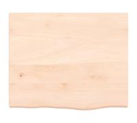 Etagère Murale Flottante en Bois Massif traité Finition Vernis (60x50x4 cm)