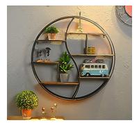 Étagère murale flottante en bois rustique à suspendre pour chambre à coucher, salon, salle de bain, décoration rétro industrielle