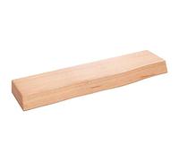 Étagère murale flottante en chêne marron clair 40 x 10 x 4 cm - Décoration d'intérieur rustique polyvalente - Planches en bois pour nizer et exposer