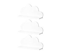 Étagère Murale Flottante En Forme De 3 Tablettes De Rangement Mignonnes | Étagère Murale pour Chambre Enfant Salon Salle de Jeux Nourrice Décoration Maison