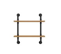 Étagère murale flottante en forme de tuyau industriel pour salon, cuisine, bureau, chambre à coucher