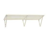 Étagère murale flottante en métal pour rangement de garage, étagères robustes pour nization de sous-sol, idéale pour les magasins, abris de jardin, entrepôts, cuisines et garde-manger.