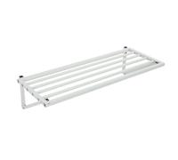 Étagère murale flottante en métal robuste pour garage, sous-sol, abri de jardin, entrepôt, cuisine et garde-manger.