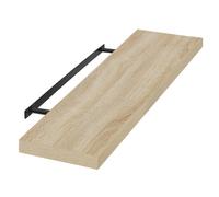 Étagère murale flottante EUGAD, étagère pour DVD/CD avec panneau en bois, étagère suspendue décorative pour salon, chambre à coucher Light Oak(100x22.9x3.8cm)