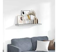 Vidaxl Etagère Murale Flottante Gris Béton 80x23,5x3,8 Cm Mdf Multicolore