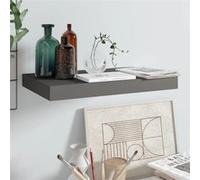 Étagère murale flottante Gris brillant 40x23x3,8 cm MDF Gris brillant G