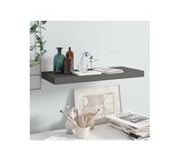 vidaXL Étagère murale flottante Gris brillant 60x23,5x3,8 cm MDF