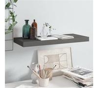 Étagère murale flottante Gris brillant 60x23,5x3,8 cm MDF Gris brillant G