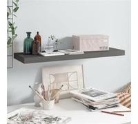 Etagère murale flottante Gris brillant 80x23,5x3,8 cm MDF
