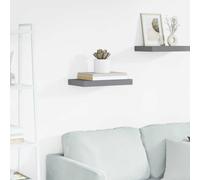 Wandschap zwevend 40x23x3,8 cm MDF hoogglans wit323742