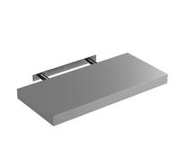 Casaria® Étagère Murale Flottante Grise 50 cm MDF Robuste Effet Flottant Support de Fixation Inclus étagère Bois