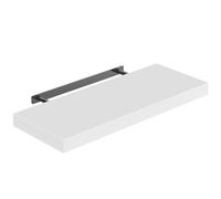Etagère murale flottante 70cm max. 15kg blanc MDF robuste effet flottant support de fixation inclus étagère bois rangement livre
