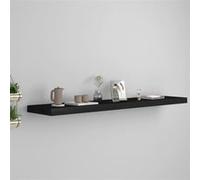 vidaXL Étagère murale flottante – MDF noir 120×23,5×3,8 cm pour salle de séjour
