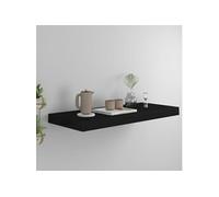 Etagère murale flottante Noir 60x23,5x3,8 cm MDF