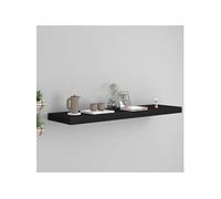 Etagère murale flottante noir 90x23,5x3,8 cm MDF