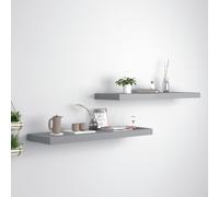 vidaXL Étagère murale flottante 2 pcs Blanc brillant 50x23x3,8 cm MDF