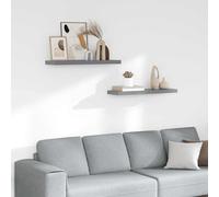 Etagère Murale Flottante Noir Brillant MDF Suspendue Bibliothèque vidaXL
