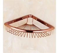 Étagère murale flottante pour salle de bain en laiton cristal pour bouteilles de shampooing et d'épices, organiseur élégant pour accessoires de cuisine et de salle de bain, 1 couche, or rose