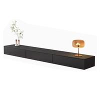 Étagère murale flottante pour TV - Console multimédia élégante pour salon, grand comptoir, gestion des câbles, solution moderne de divertissement à domicile