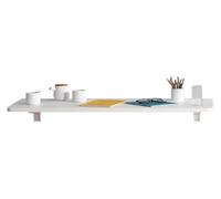 Étagère murale flottante robuste - Table basse gain de place pour la maison, le bureau, la cuisine et le bar - Solution compacte de 119,4 x 25,4 cm pour les petits espaces