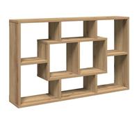 vidaXL Étagère murale flottante 85x16x52,5 cm Chêne artisanal Bois d'ingénierie 8 compartiments