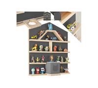 Étagère murale - TECTAKE - Étagère murale décorative MYLITTLESTORY HOUSE adorable en forme de maison - Gris anthracite