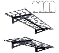Etagere Murale Garage - VEVOR - 1220 x 312 x 115 mm, Lot de 2,Charge 90,7 kg,Porte - outils en métal suspendu,pour Magasins
