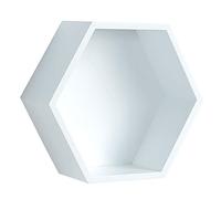 Étagère Murale Géométrique Hexagonale De Style Nordique, Moderne Décor Étagère Flottante,Etagères Murales De Rangement en Bois,capacité De Charge 15 Kg,pour des Livres, CDs Et De La Décoration