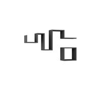 Toilinux - Etagère murale graphiques L.116 cm - Gris Foncé - Follow Gris foncé G